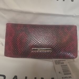 Brahmin Red Leather Clutch
